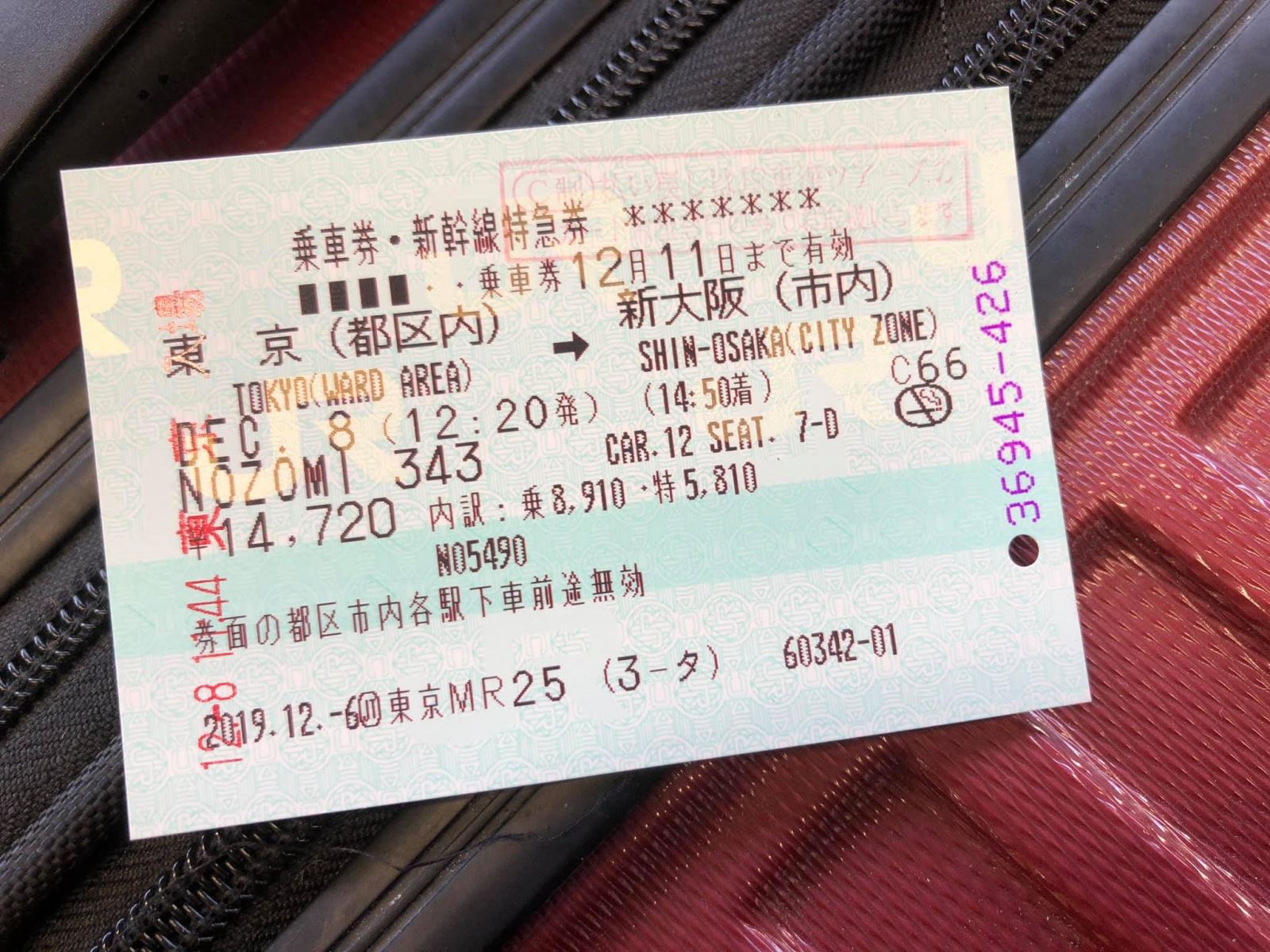 Vé tàu Shinkansen